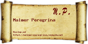 Malmer Peregrina névjegykártya